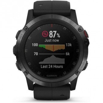 Часы GARMIN FENIX 5s Plus Sapphire черные с черным ремешком Часы GARMIN FENIX 5s Plus Sapphire черные с черным ремешком
