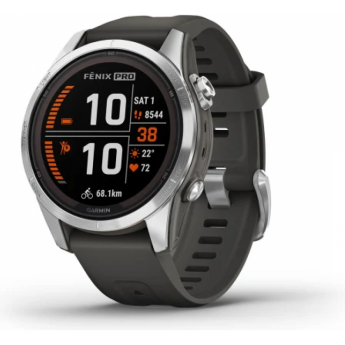 Часы GARMIN FENIX 7S PRO – SOLAR EDITION SILVER WITH GRAPHITE BAND Часы GARMIN FENIX 7S PRO – SOLAR EDITION SILVER WITH GRAPHITE BAND