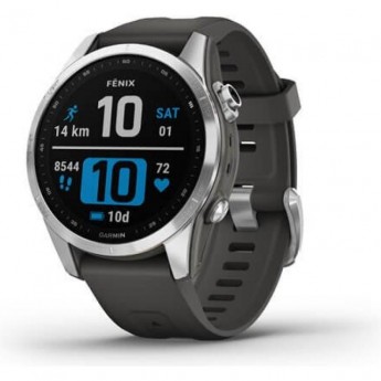 Часы GARMIN FENIX 7S SILVER WITH GRAPHITE BAND Часы GARMIN FENIX 7S SILVER WITH GRAPHITE BAND