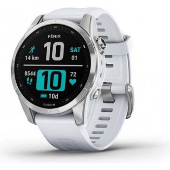 Часы GARMIN FENIX 7S SILVER WITH WHITESTONE BAND Часы GARMIN FENIX 7S SILVER WITH WHITESTONE BAND