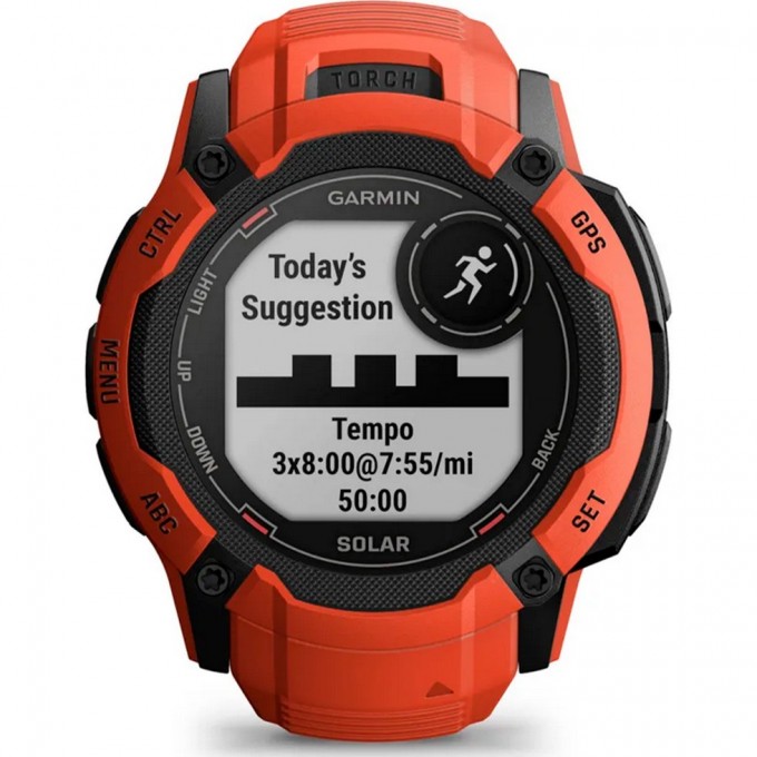 Часы GARMIN INSTINCT 2X SOLAR красный 010-02805-01