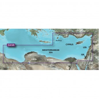 Карта GARMIN Юго-восток Средиземноморья g3 Vision VEU016R Карта GARMIN Юго-восток Средиземноморья g3 Vision VEU016R