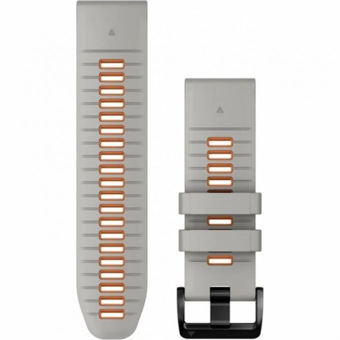 Ремешок GARMIN EPIXPRO (G2) 26MM QUICKFIT GRY/EMBRORNG SILCN BND 010-13281-02