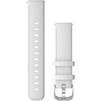 Ремешок GARMIN QUICK RELEASE BAND 18MM WHITE LEATHER WITH SILVER HARDWARE Ремешок GARMIN QUICK RELEASE BAND 18MM WHITE LEATHER WITH SILVER HARDWARE