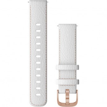 Ремешок GARMIN QUICK RELEASE BANDS (18 MM) WHITE LEATHER WITH ROSE GOLD HARDWARE Ремешок GARMIN QUICK RELEASE BANDS (18 MM) WHITE LEATHER WITH ROSE GOLD HARDWARE