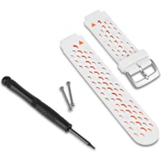 Ремешок сменный (пластик) бело-оранжевый GARMIN для Forerunner 620 010-11251-29