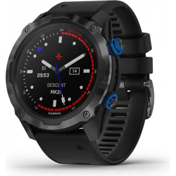 Смарт-часы GARMIN DESCENT Mk2i Titanium Carbon Grey DLC с черным ремешком Смарт-часы GARMIN DESCENT Mk2i Titanium Carbon Grey DLC с черным ремешком